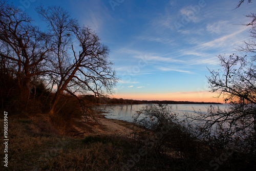 Konstfotografi Lake Fork With Low Water Levels