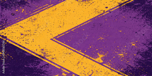 A vintage patriotic design featuring a grunge background with yellow and blue stripes on a rough aged wall texture with red paper pattern accents