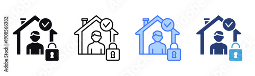 Quarantine icon sheet multiple style collection