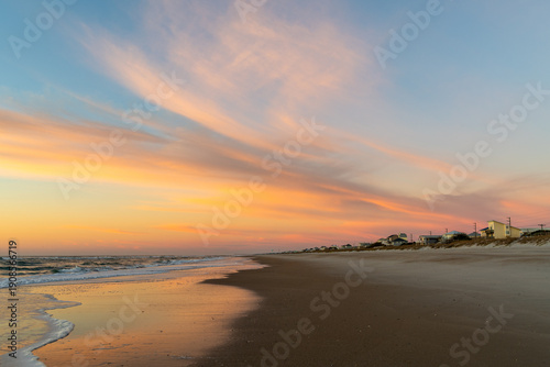 Wispy Morning Beach Clouds