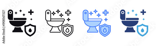 Sanitary Condition icon sheet multiple style collection