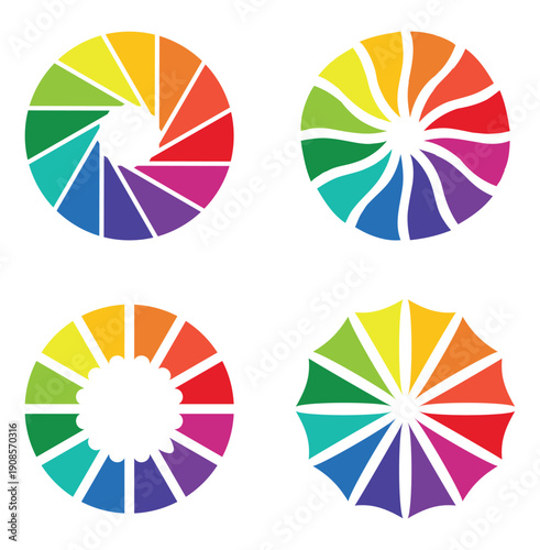 Color wheel. Color wheel guide. Color spectrum. Color palette. RGB color wheel. Color picker.