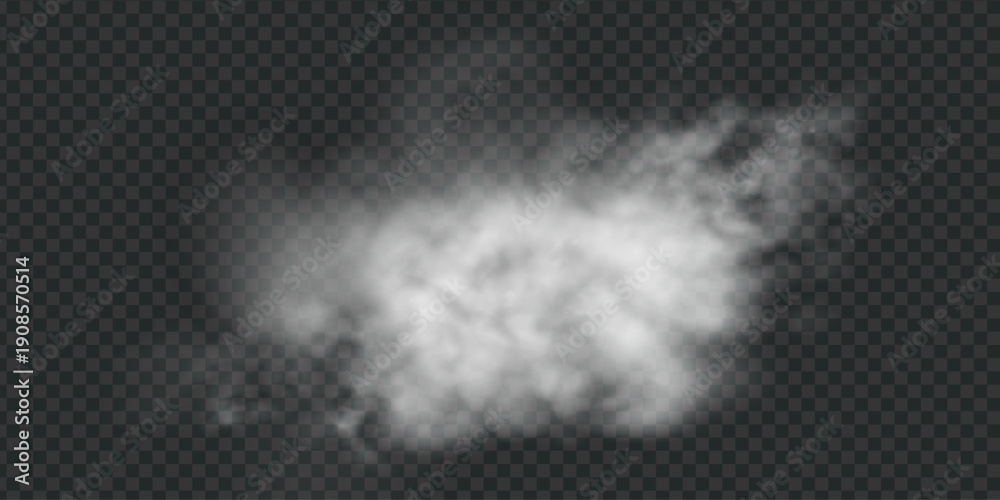 Fototapeta premium Dynamic smoke trails rise from the asphalt as a racing car speeds along a dark highway, creating a dusty atmosphere with dramatic lighting effects and motion blur.