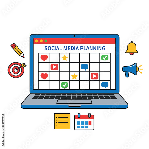 Social media planning with creative tools and strategies
