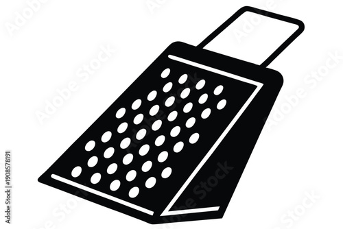 grater with handle line art silhouette vector illustration