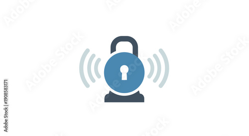 Digital padlock with wireless signal.