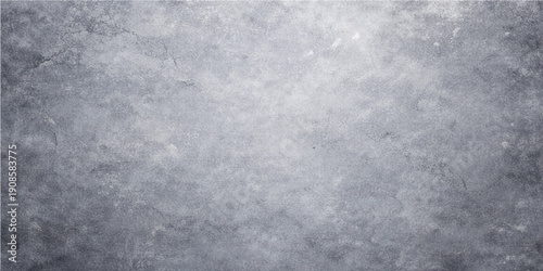 A textured grunge metal surface features a frozen winter pattern of frost and blue ice crystals against a cold gray sky backdrop