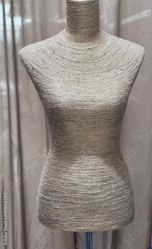 female mannequin on white background