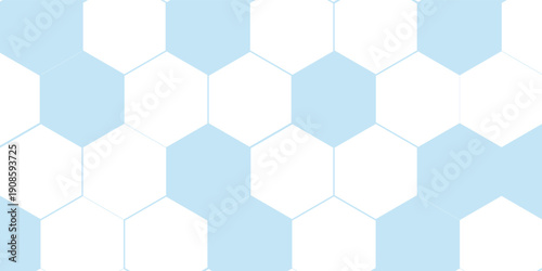Light Blue and White Hexagons Pattern Background geometric.eps