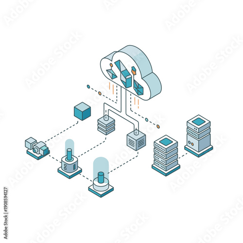 Data Preprocessing Concept with Businessman and Gear Icon.