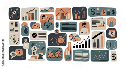 A playful illustration of a kiwi bird with dollar signs, evoking financial success and innovation in a modern, minimalist style.