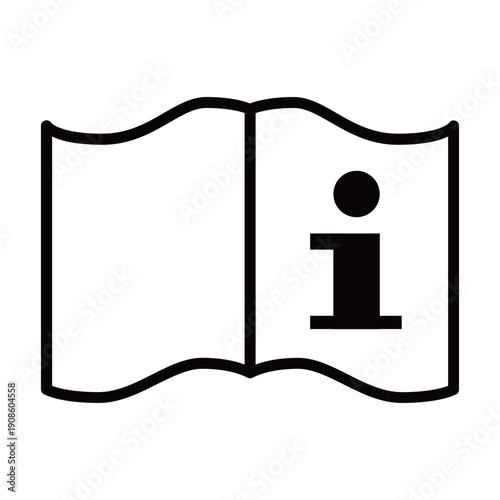 Read Instructions Book Icon Consult Manual Symbol Vector Outline Sign