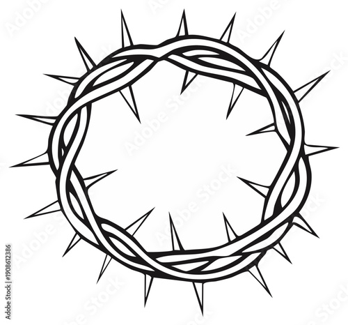 Illustrative Crown of Thorns Symbolizing Suffering and Sacrifice