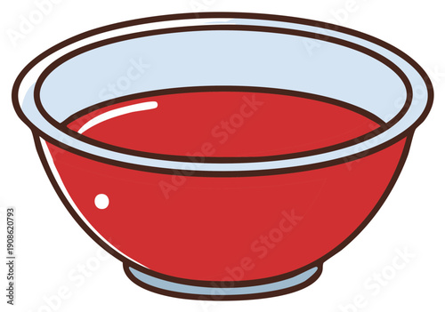 Red Liquid in a Glass Bowl, Cooked Food, Serving Portion, Single Serving, Healthy Food