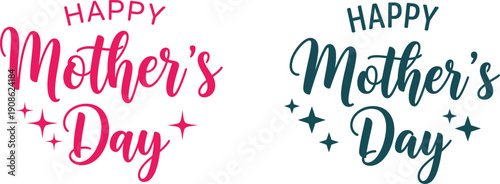 Happy mother's day greeting cards and decorations