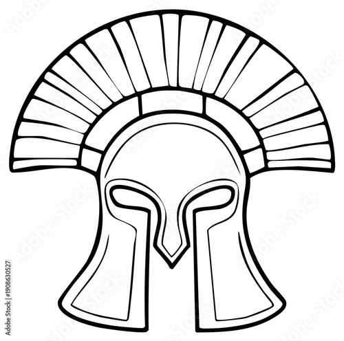 Ancient Greek Corinthian Helmet Icon Symbol Warrior Armor Emblem