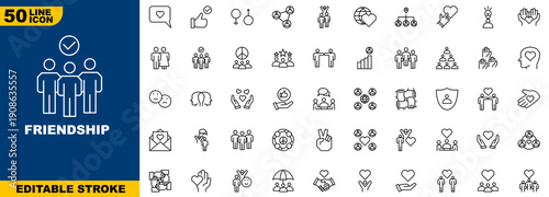 Emergency web icons in line style.
