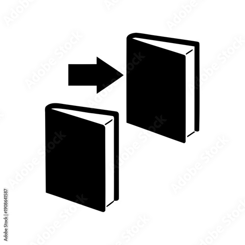 Illustration of a refrigerator increasing in size and capacity Vector, illustration