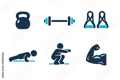 Scalable vector muscle image simple text squat no white icon generation bands