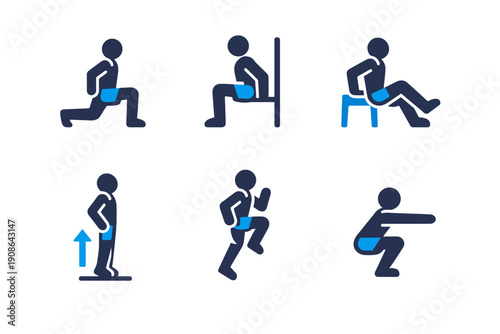 Labels raise image generation calf vector no simple icon run bodyweight white