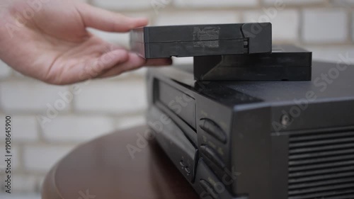 Video Cassette Is Loaded In VCR
