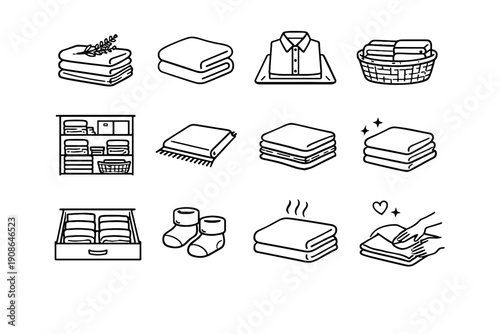 Rug image icon simple board generation folded steam vector shirt stack folding