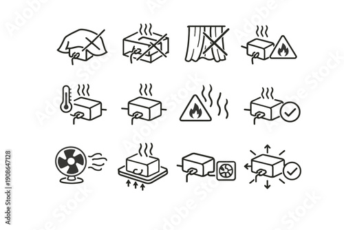 Covered image logic crossed calm warning correction risk generation icon simple vector