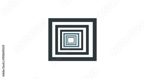 Geometric Square Pattern Design Element.