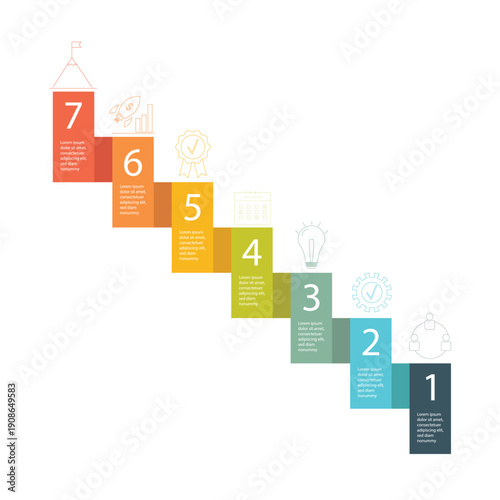 Business plan concept illustration. Infographic diagram