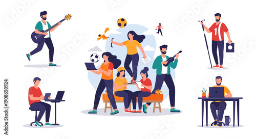 A focused individual working diligently on a laptop, ideal for illustrating productivity in a professional setting.