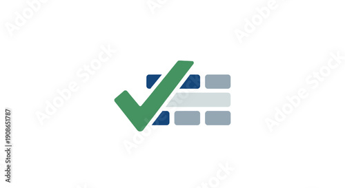 Green Checkmark Approved Validation Success Symbol.