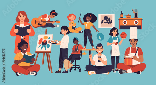 A cheerful student engrossed in reading, perfect for educational content and motivational themes.