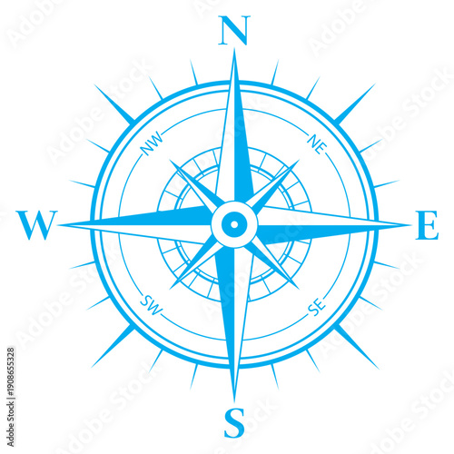 Wallpaper Mural compass navigation map vector icon Torontodigital.ca