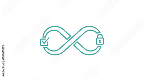 Infinity Loop Security Check Symbol.