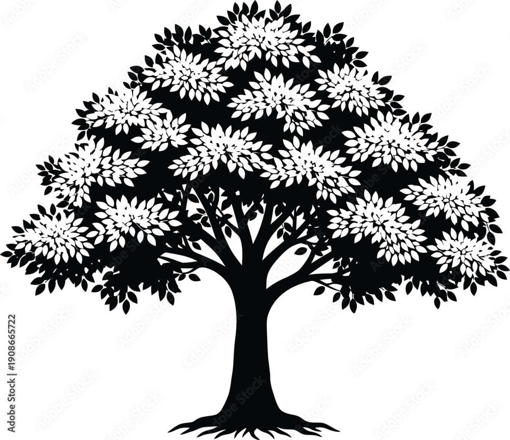 Fototapeta premium tree silhouette vector