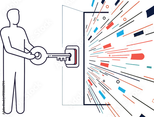 Simple illustration of a test tube with liquid contents inside