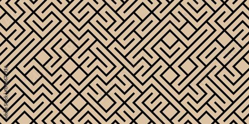 Seamless abstract geometric pattern. Vector Illustration.