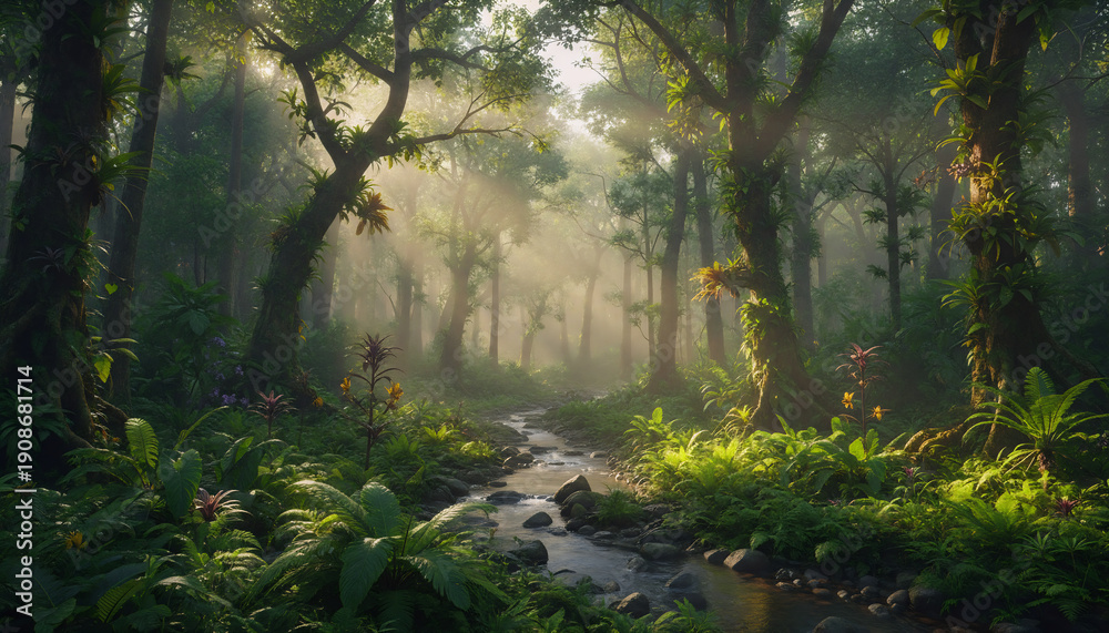 Fototapeta premium morning in the forest