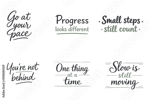 Motivational quotes on personal progress and patience