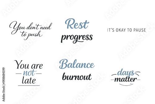 Inspirational quotes on relaxation, balance, and mindfulness