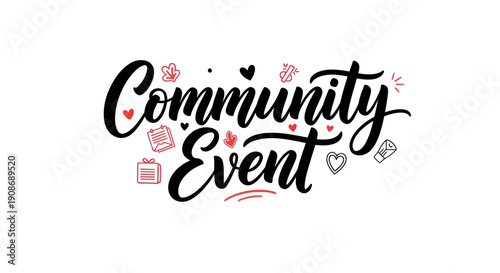 Community event celebration graphic
