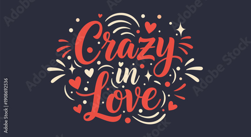Crazy in love text design
