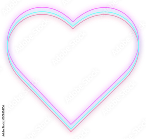 neon heart shape