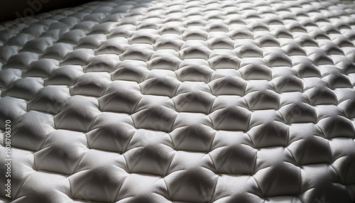 Soft Textured Mattress Surface With Gentle Quilting And Subtle Shadows Conveying Comfort And Calm