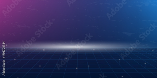 Digital technology metaverse neon blue pink background, cyber information, abstract speed connect communication, innovation future meta tech, internet network connection, Ai big data, illustration 3d