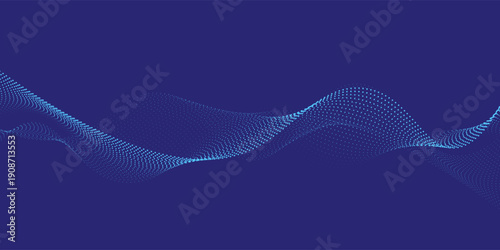 Modern abstract blue dark background with cyan waves cyan colour design