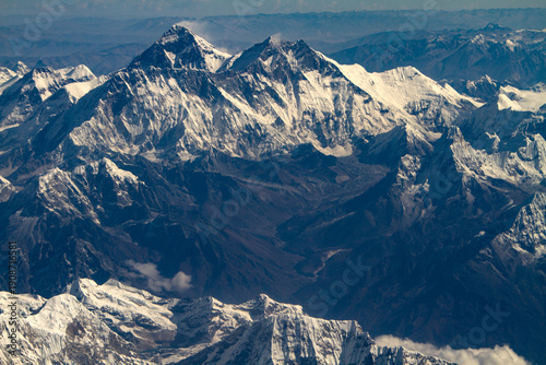 Wallpaper Mural Himalayan Mountain Ranges and Clouds Aerial View India Torontodigital.ca