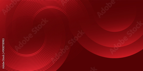 Red abstract simple gradient colour background. Dynamic shapes modern composition. Suit for wallpaper, presentation, website, banner. Vector illustration