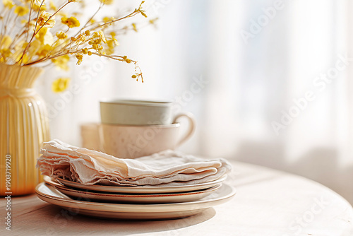 Mothering Sunday “spring table” background