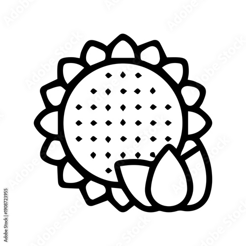 Sunflower and Seeds Icon